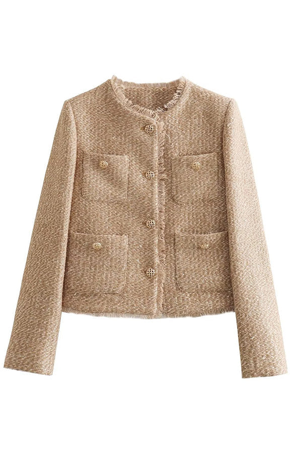 Women's Textured Blazer with Pockets