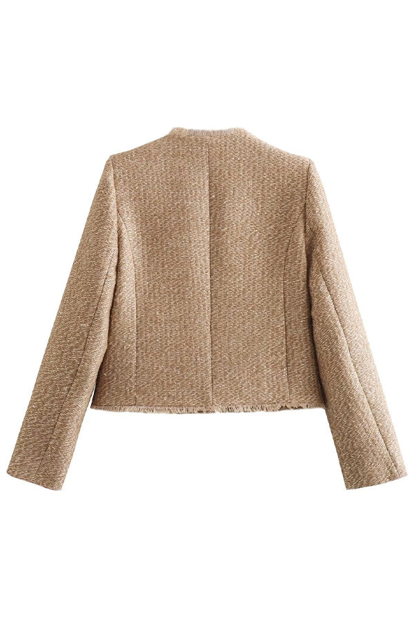 Women's Textured Blazer with Pockets
