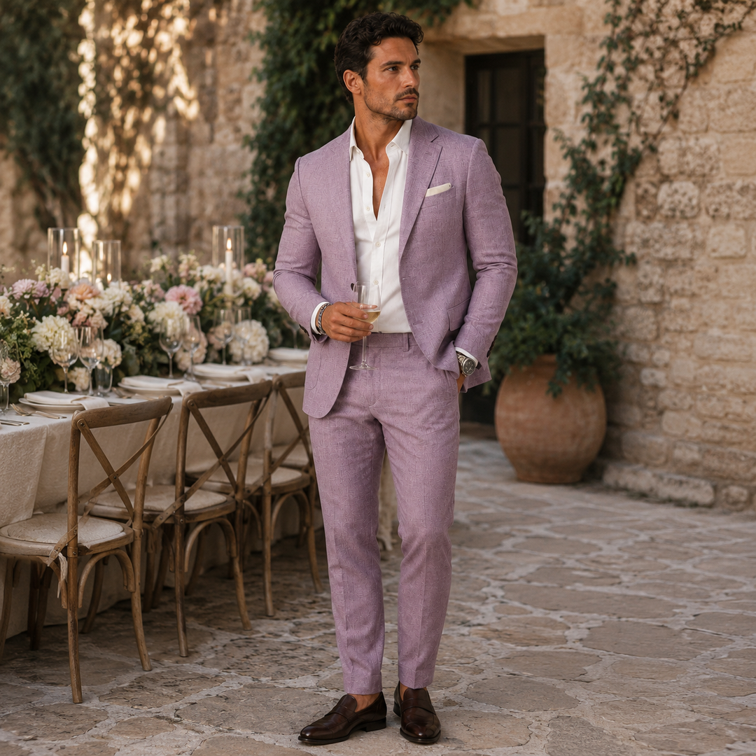 The Danforth Men’s Slim Fit Two Piece Elegant Suit Set