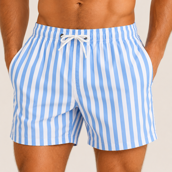 The Tolmezzo Men's Striped Swim Shorts