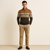 The Chatsworth Men's Quarter Zip Cotton Sweater – Fair Isle Knit