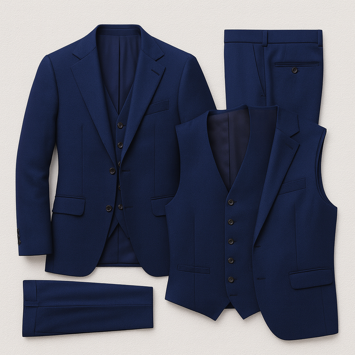 The Sulmona Men’s 3 Piece Suit – Blazer, Waistcoat & Pants
