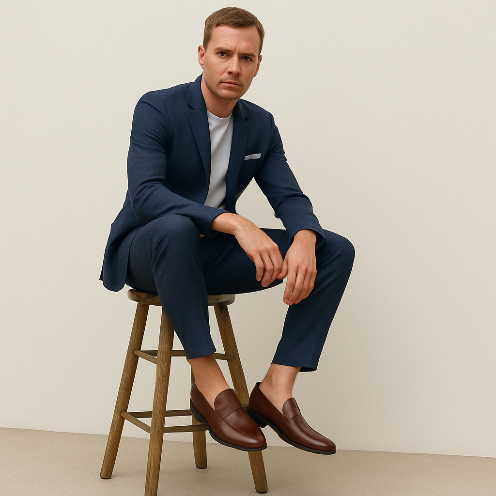 Men’s Classic Leather Loafers-The British Gentlemen