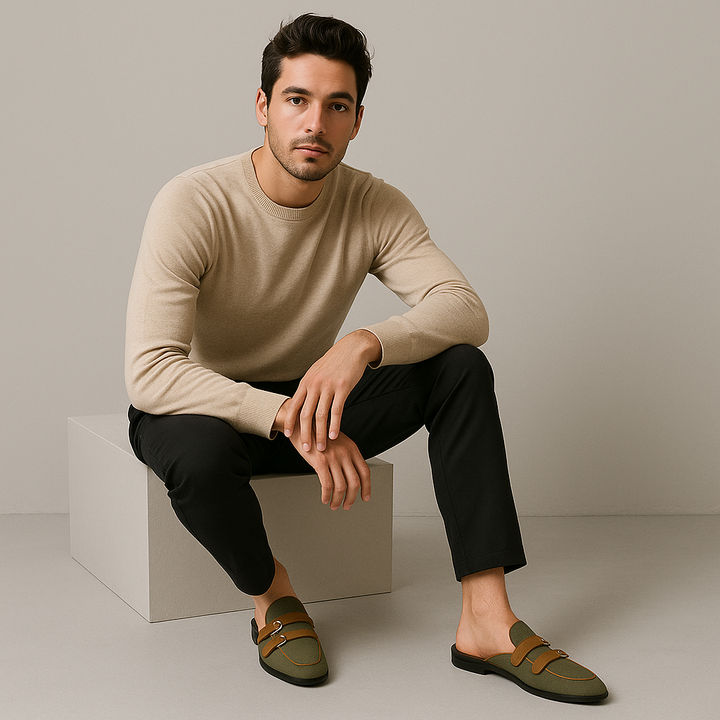 Men’s Soft Sole Lightweight Leather Loafers-The British Gentlemen