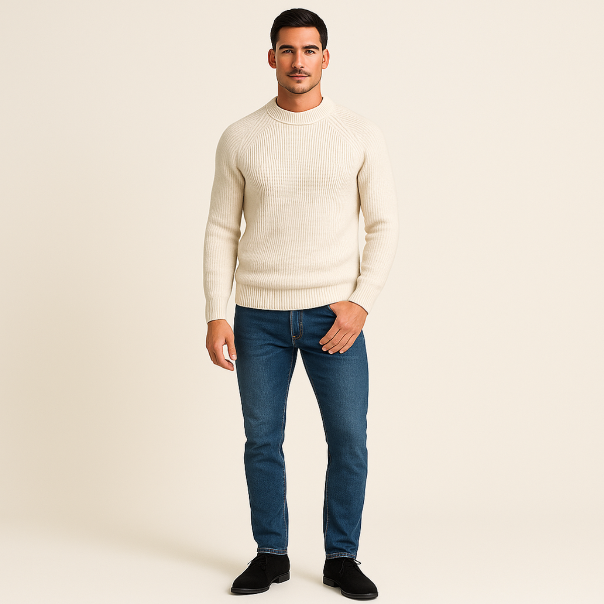 The Ely 100% Cashmere Crewneck for Men