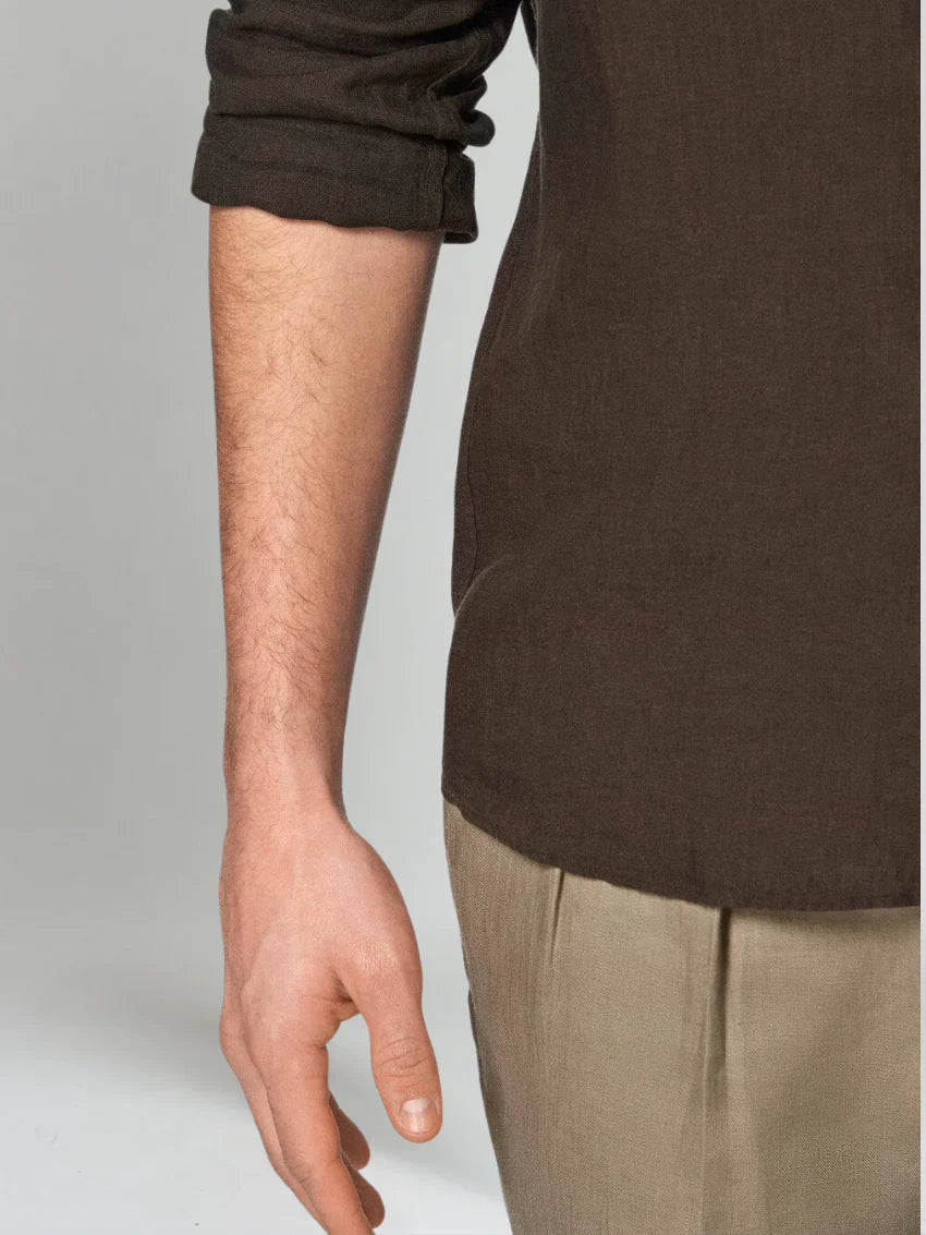 The Matera Men's Premium Linen Button Up Shirt