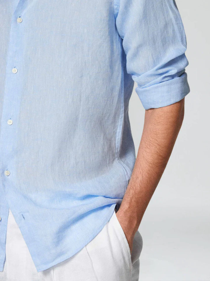 The Matera Men's Premium Linen Button Up Shirt