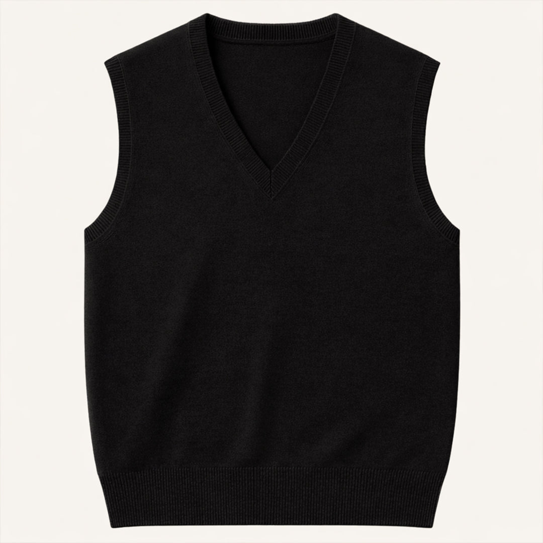 The Riverdale Men’s V Neck Sleeveless Knit Sweater Vest for Layered Look