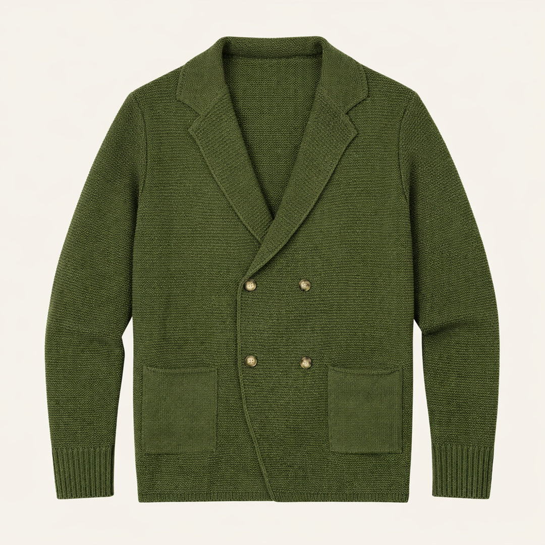 The Pisa Men’s Smart Casual Double Breasted Knit Cardigan