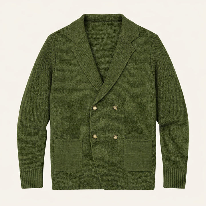 The Pisa Men’s Smart Casual Double Breasted Knit Cardigan