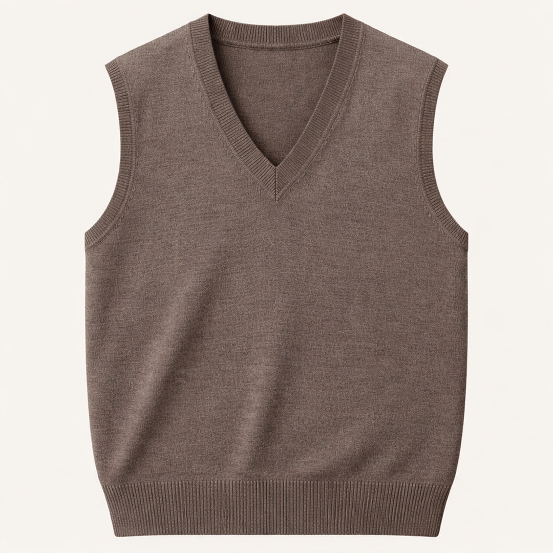 The Riverdale Men’s V Neck Sleeveless Knit Sweater Vest for Layered Look