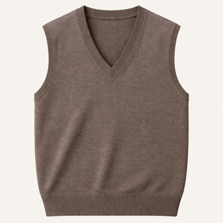 The Riverdale Men’s V Neck Sleeveless Knit Sweater Vest for Layered Look