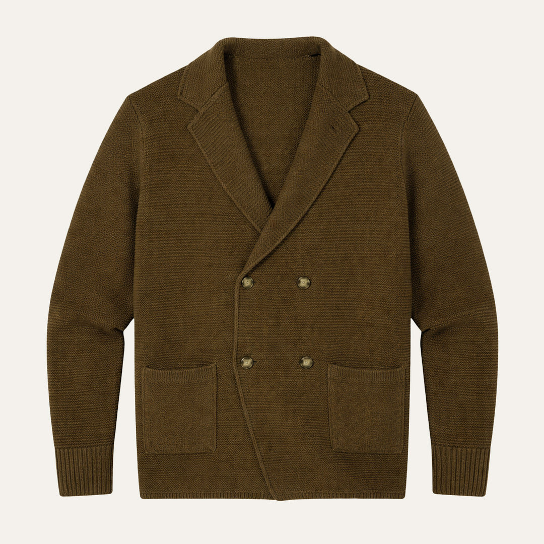The Pisa Men’s Smart Casual Double Breasted Knit Cardigan