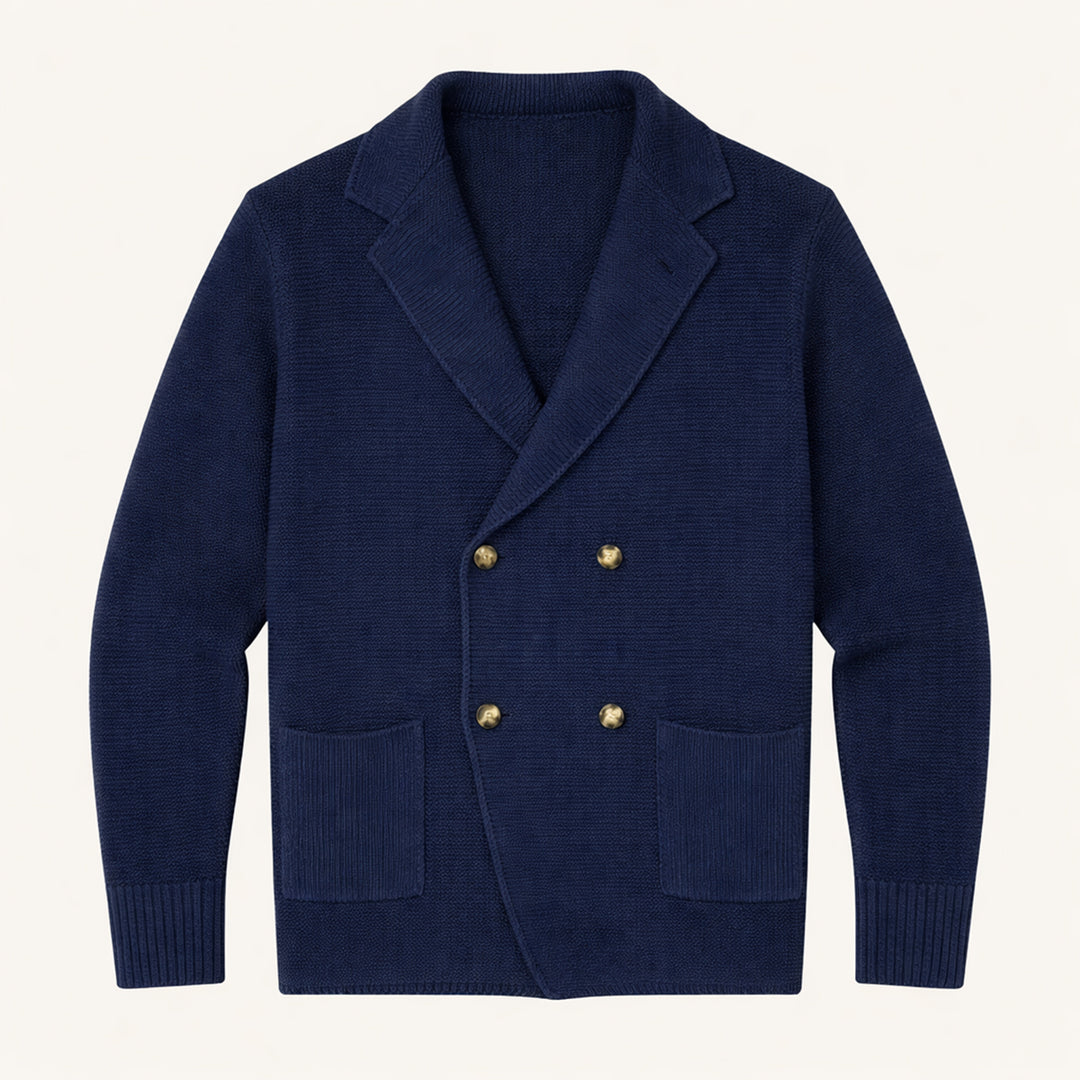 The Pisa Men’s Smart Casual Double Breasted Knit Cardigan