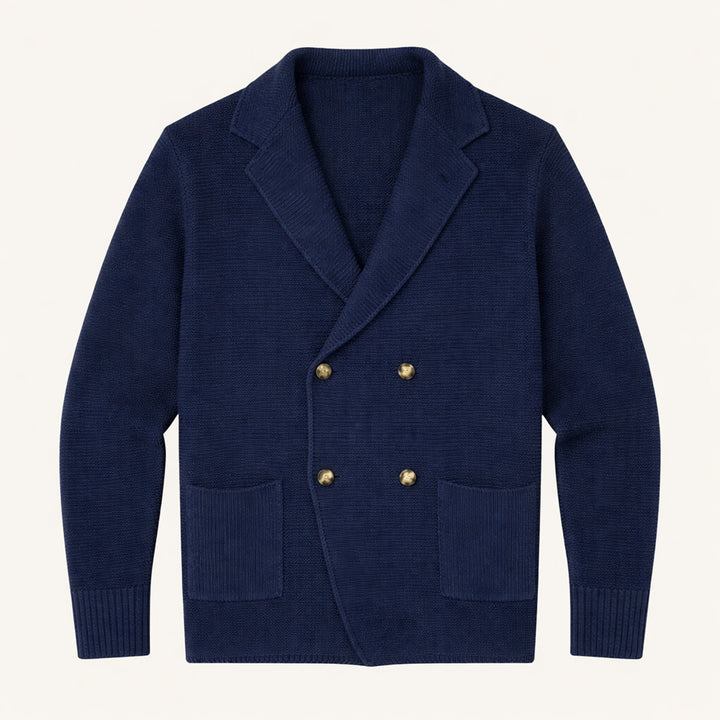 The Pisa Men’s Smart Casual Double Breasted Knit Cardigan