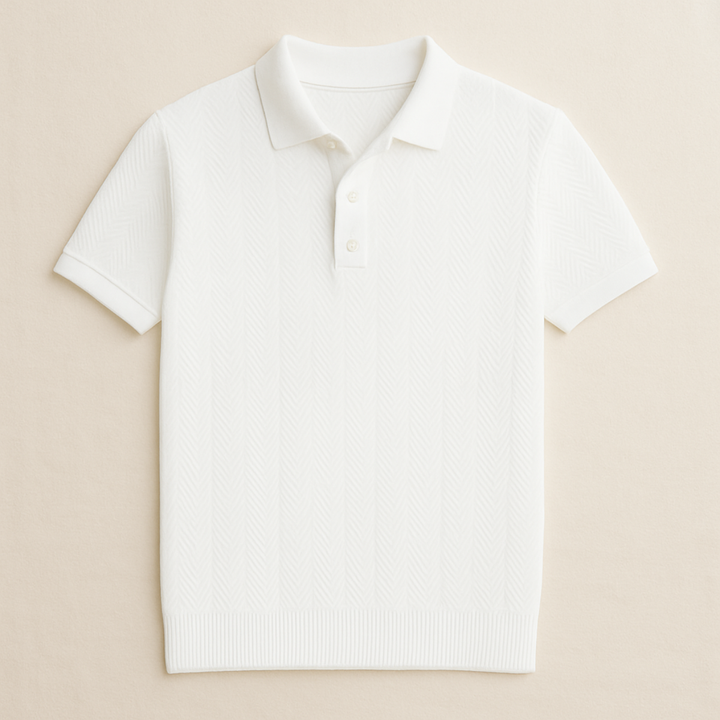 Men’s Casual Polo Shirt Vintage Style