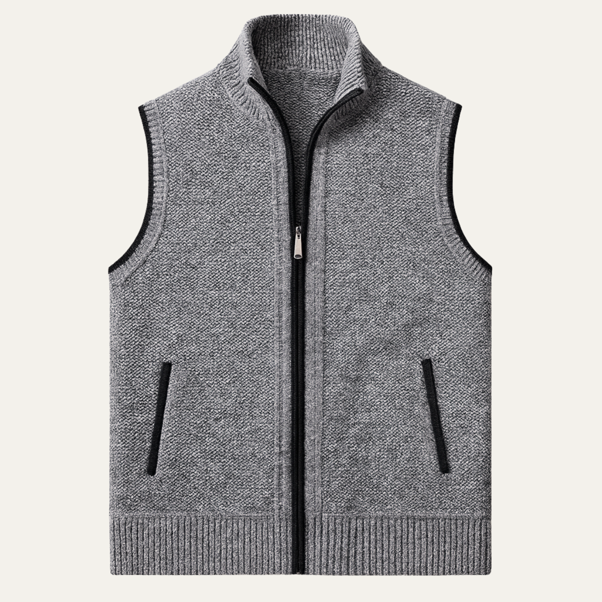 The Ridgecrest Men’s Business Casual Knit Zip Up Sweater Vest