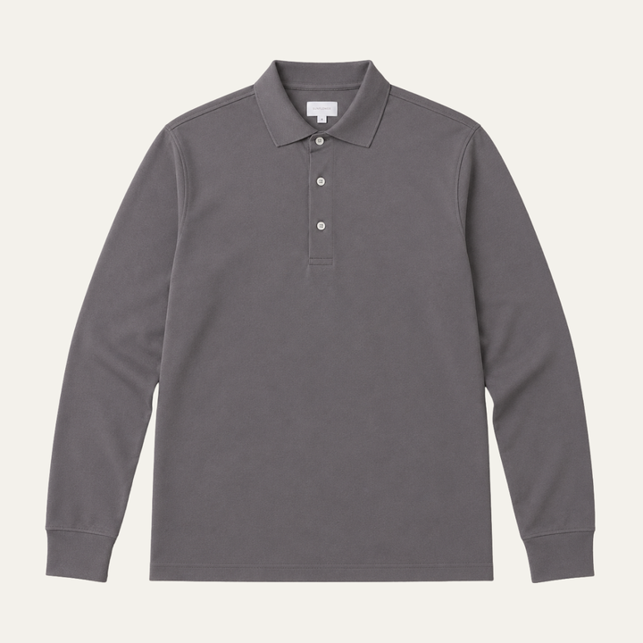 The Rodeo Drive Men's Smart Casual Cotton Polo Shirt - Taupe