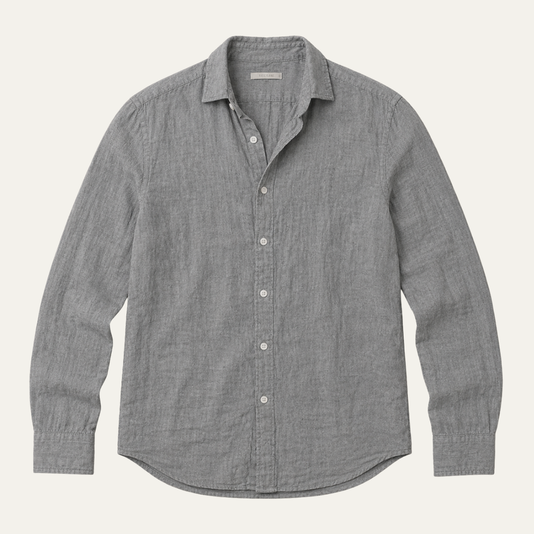 The Tuscany Men's Relaxed Fit Linen Button Up Shirt