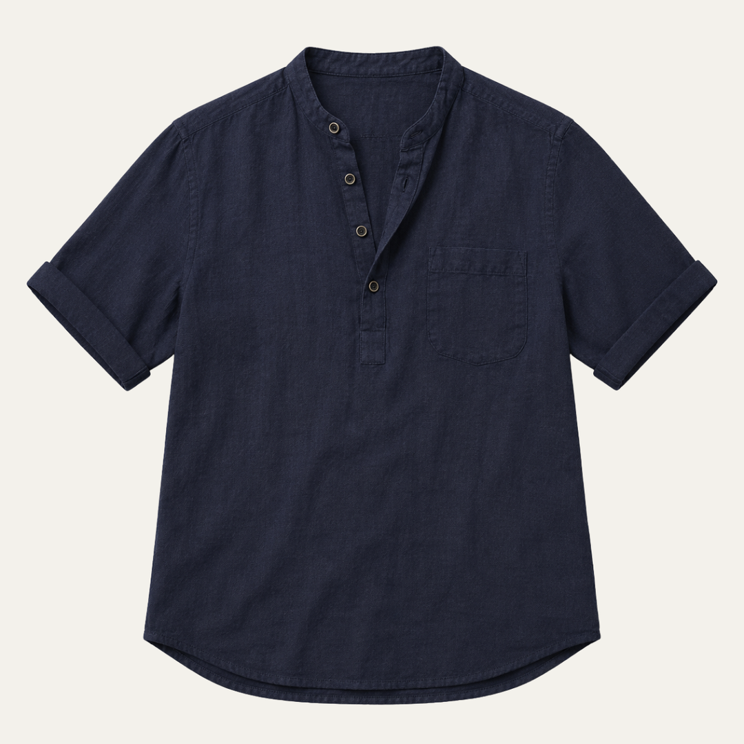 The Lecce Men's Casual Linen Collar Shirt