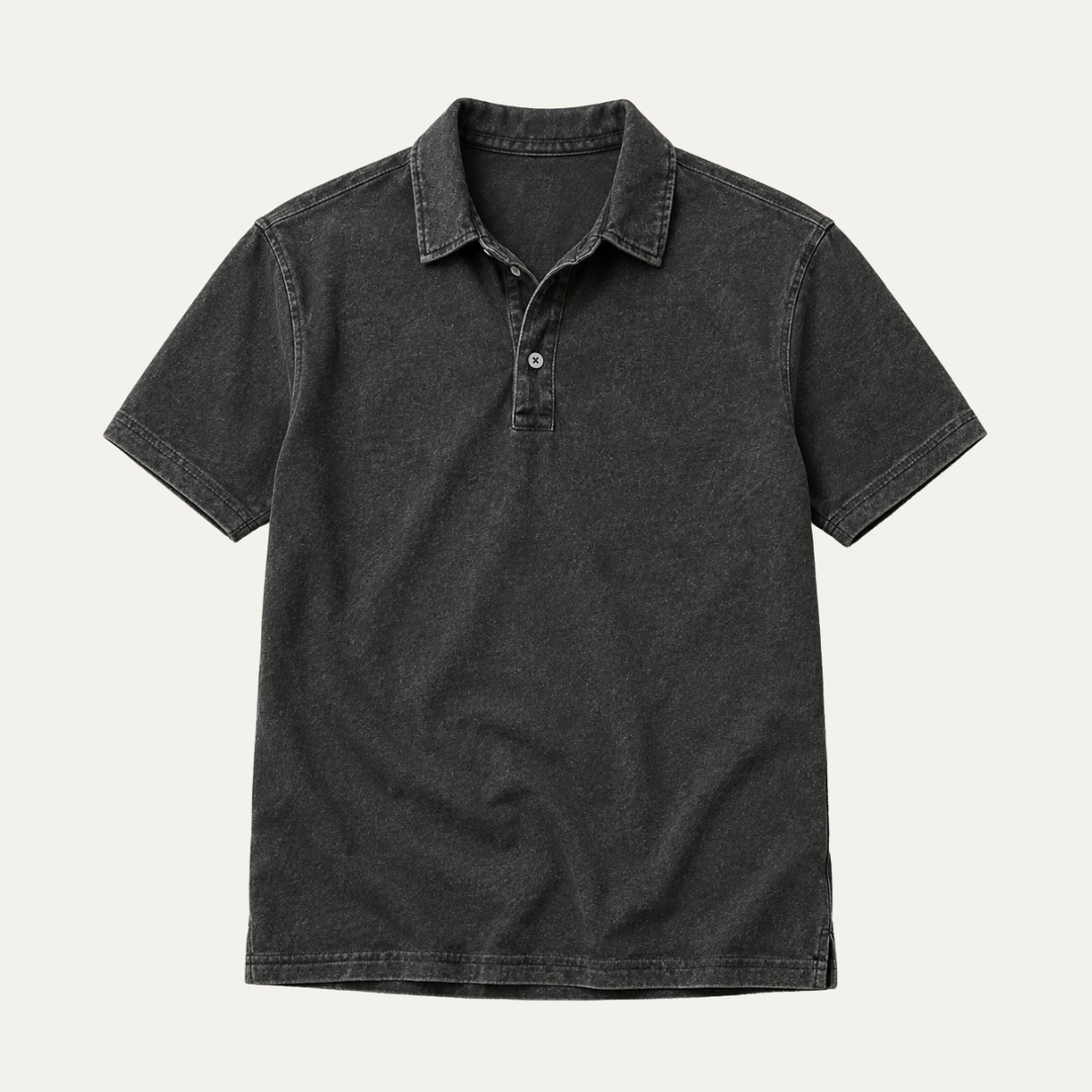 The Sirmione Men's Vintage Cotton Polo Shirt