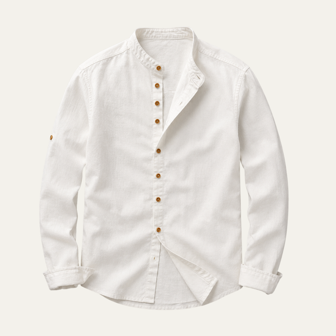 The Malibu Men's Breathable Linen Collar Shirt
