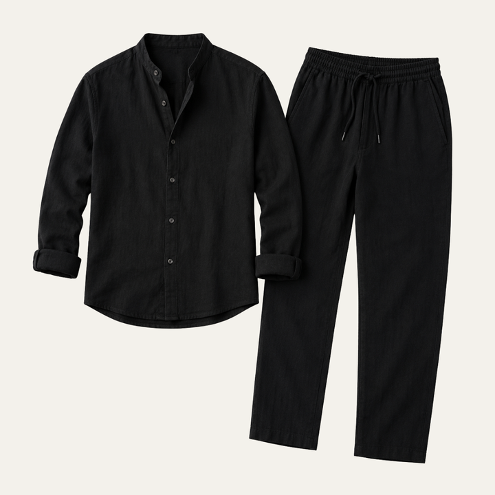The Sedona Men's Relaxed Fit Linen Shirt & Trousers Set