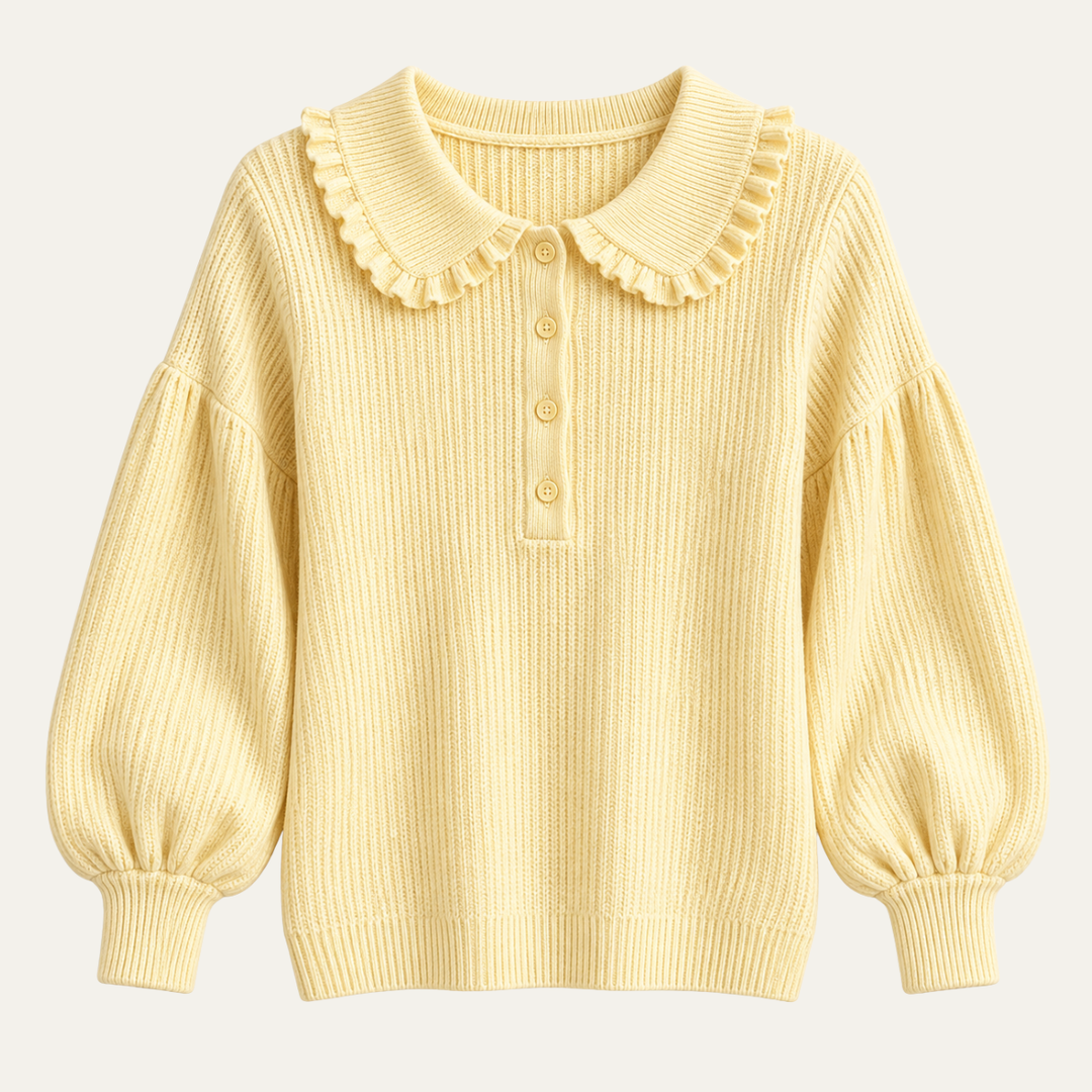 Women’s Ruffle Neck Knit Sweater