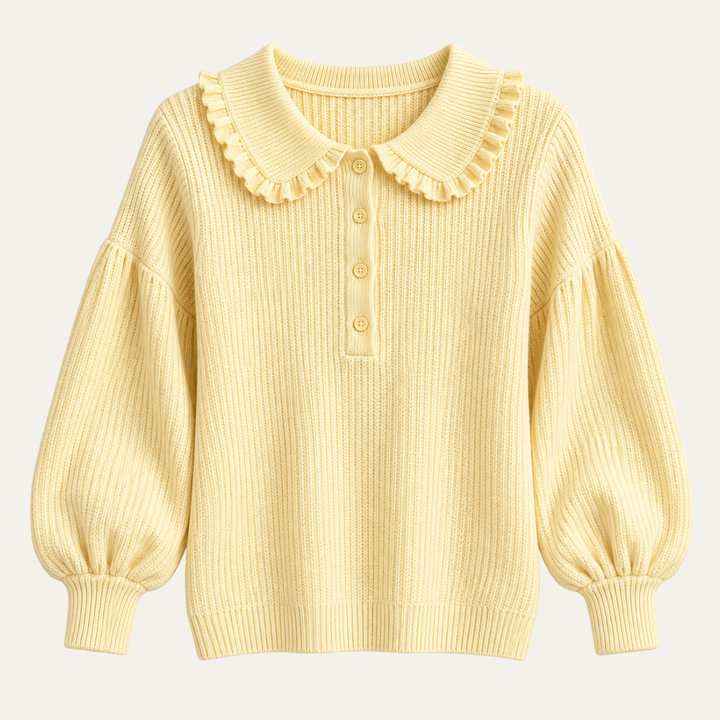 Women’s Ruffle Neck Knit Sweater