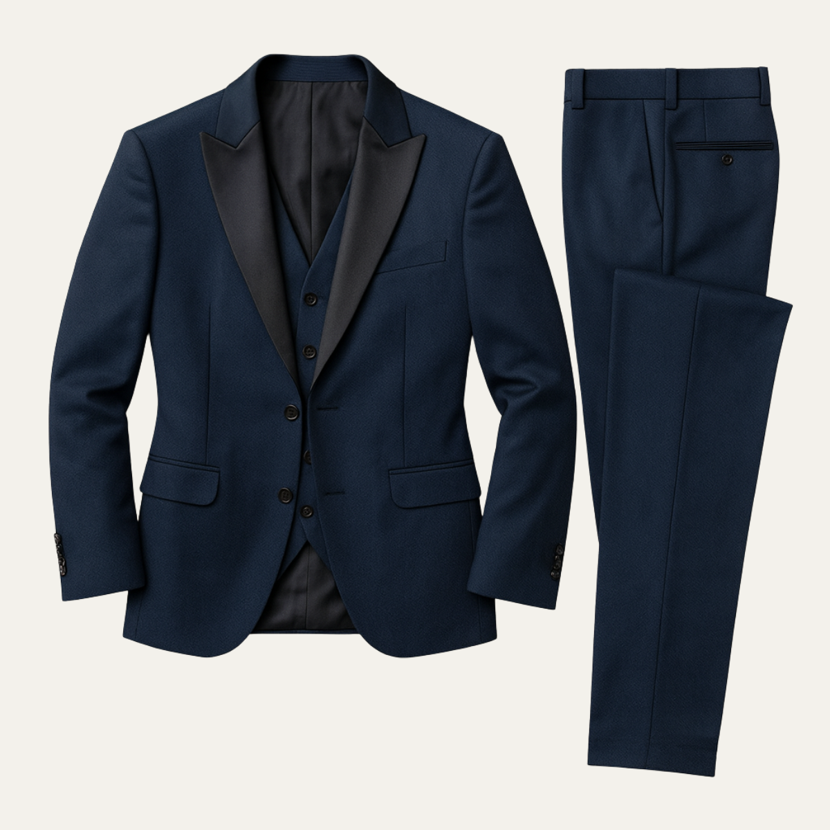 The Senigallia Men's 3 Piece Suit Set – Blazer, Waistcoat & Pants