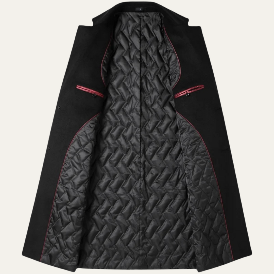 The Ascot Men's Elegant Long Winter Smart Coat