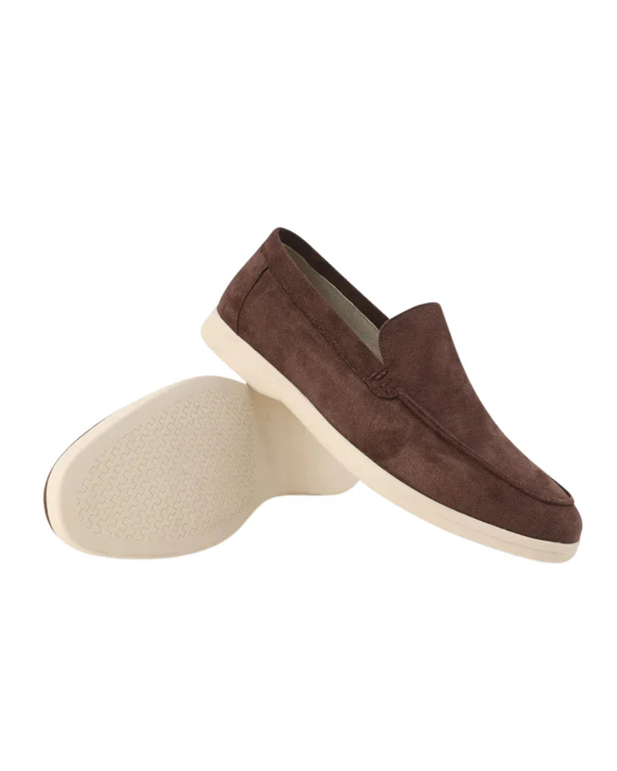 The Venetian Men's Trendy Suede Slip On Loafers