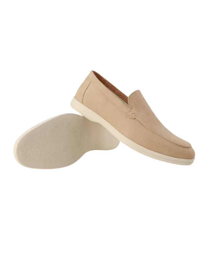 The Venetian Men's Trendy Suede Slip On Loafers