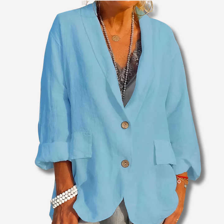 Women's Relaxed Fit Linen Blazer