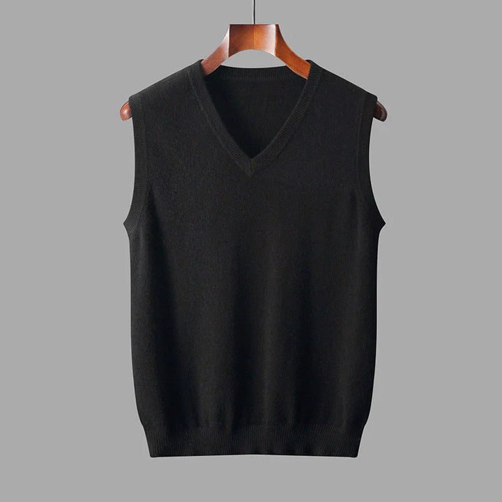 The Milan Men's V Neck Knit Cotton Vest