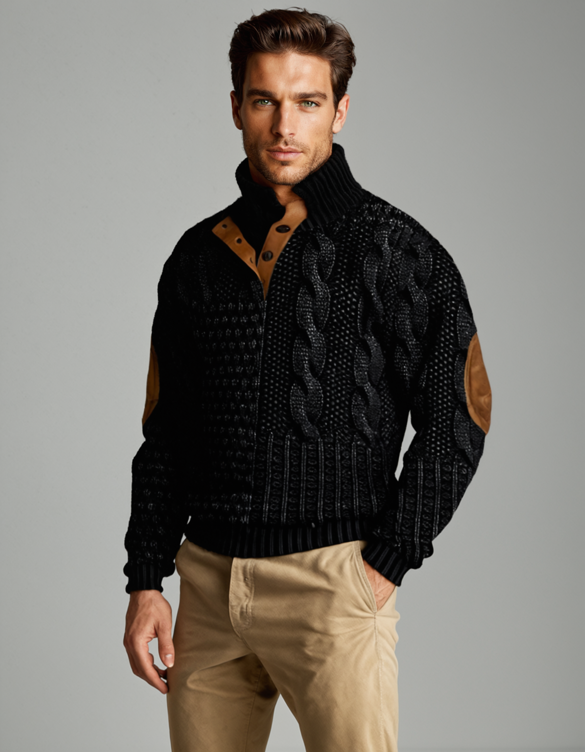 The Kingsley Men's Luxury Knit Sweater - The United Gentlemen The Kingsley Men's Luxury Knit Sweater - The United Gentlemen