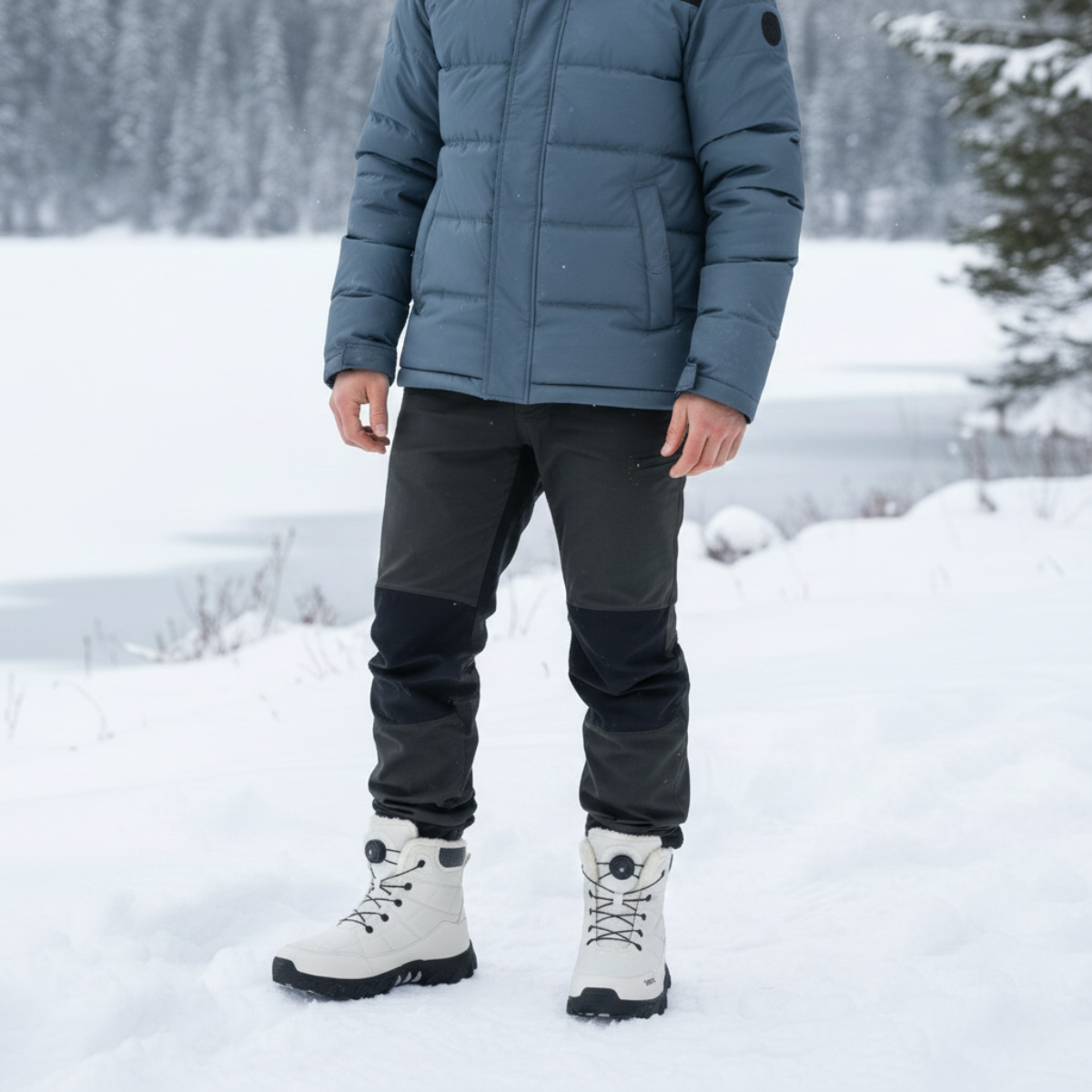 The Northpark Men’s Stylish Plush Lined Snow Boots