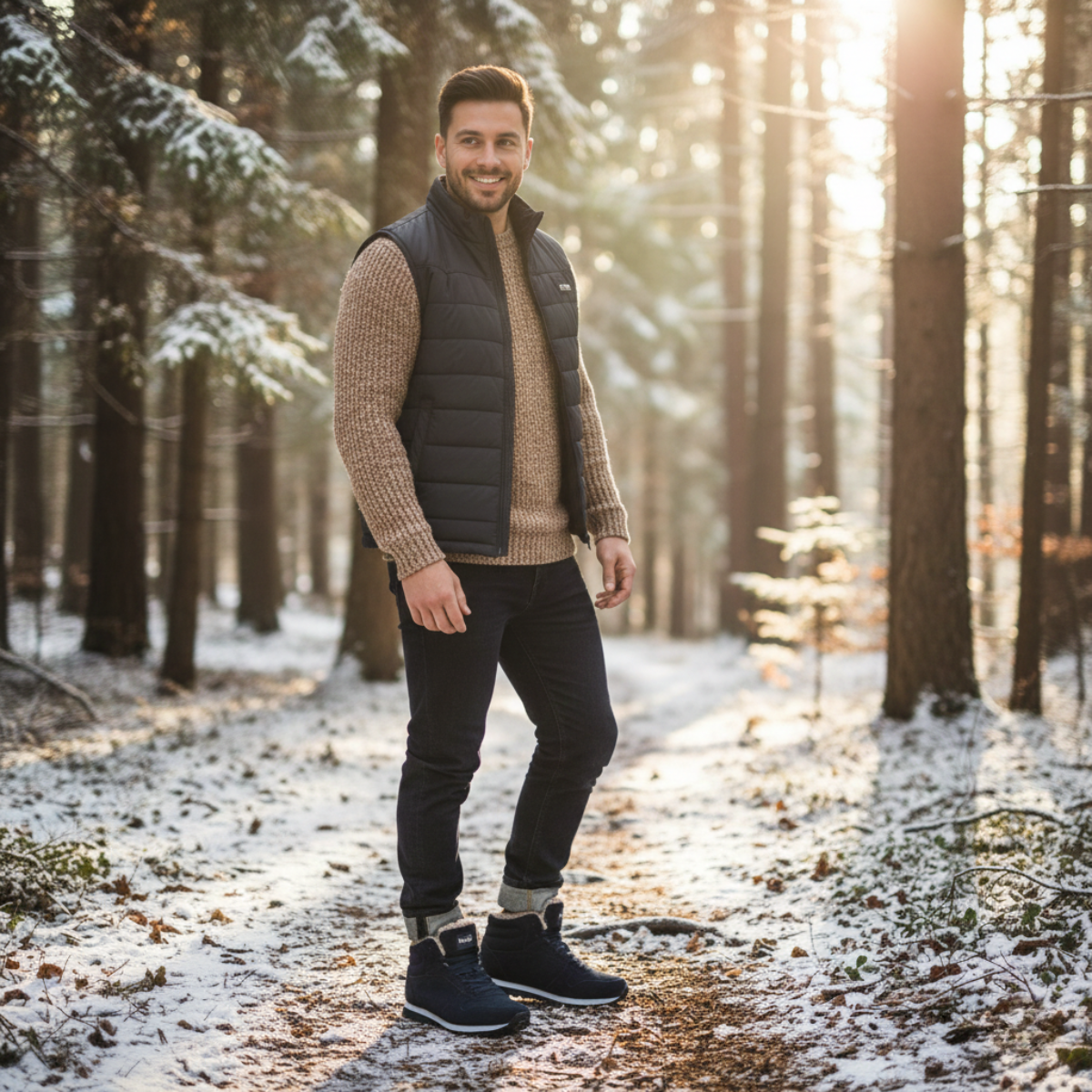 The Padova Men’s Casual Warm Fleece Lined Ankle Winter Boots