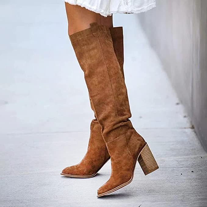 Women's Knee-High Suede Boots