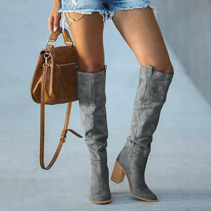 Women's Knee-High Suede Boots