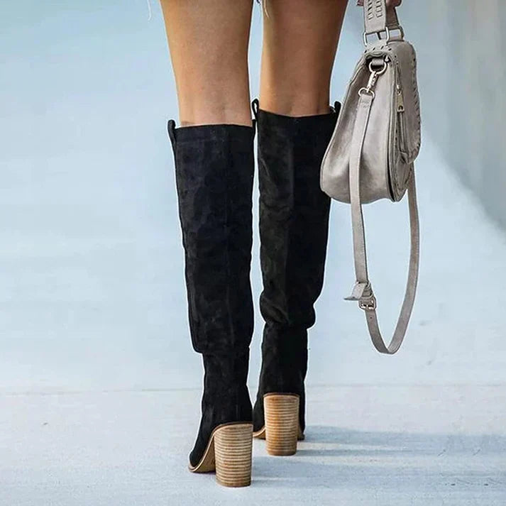 Women's Knee-High Suede Boots