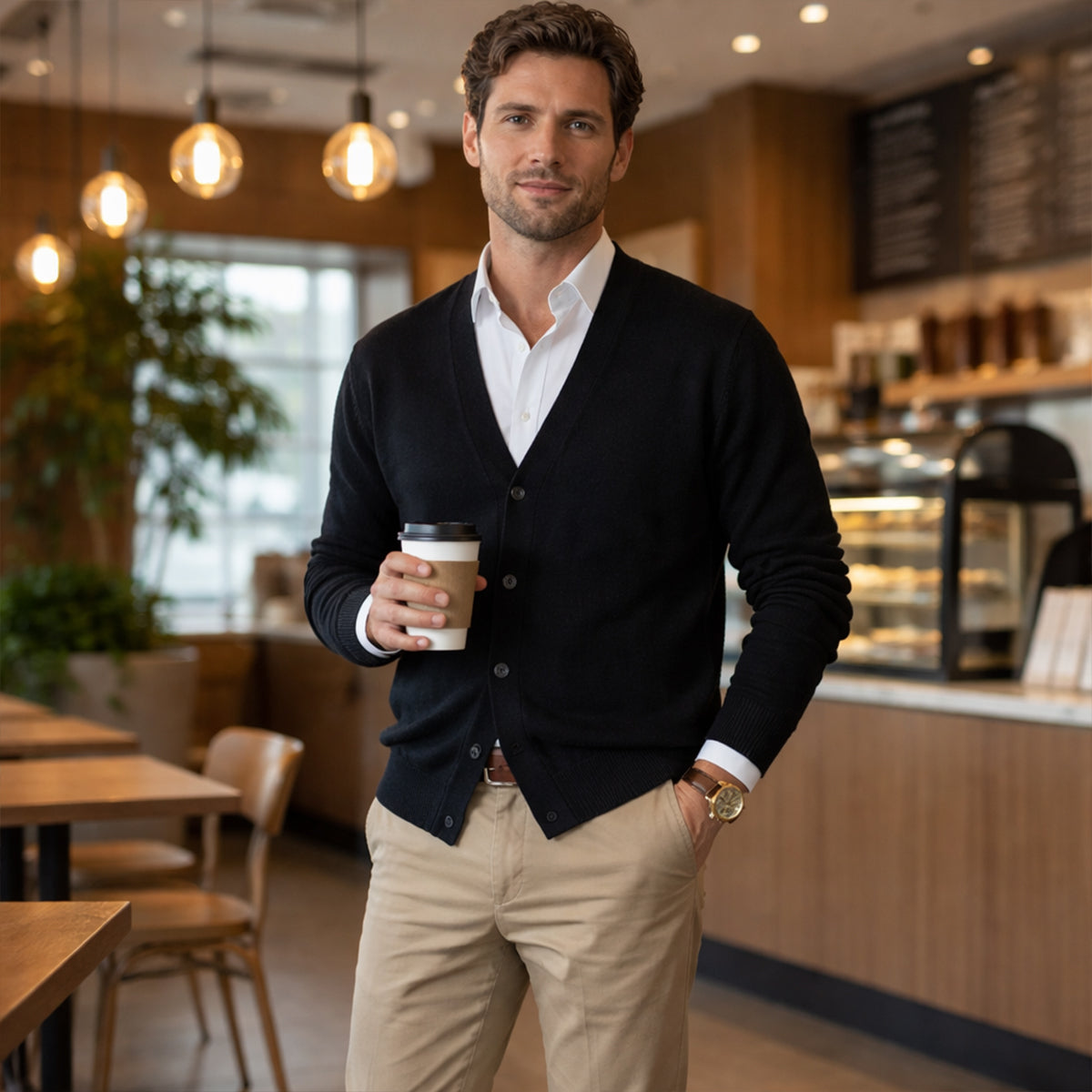 The Mayfair 100% Cashmere Cardigan for Men