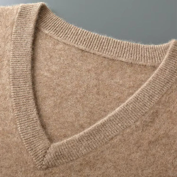 The Milan Men's V Neck Knit Cotton Vest