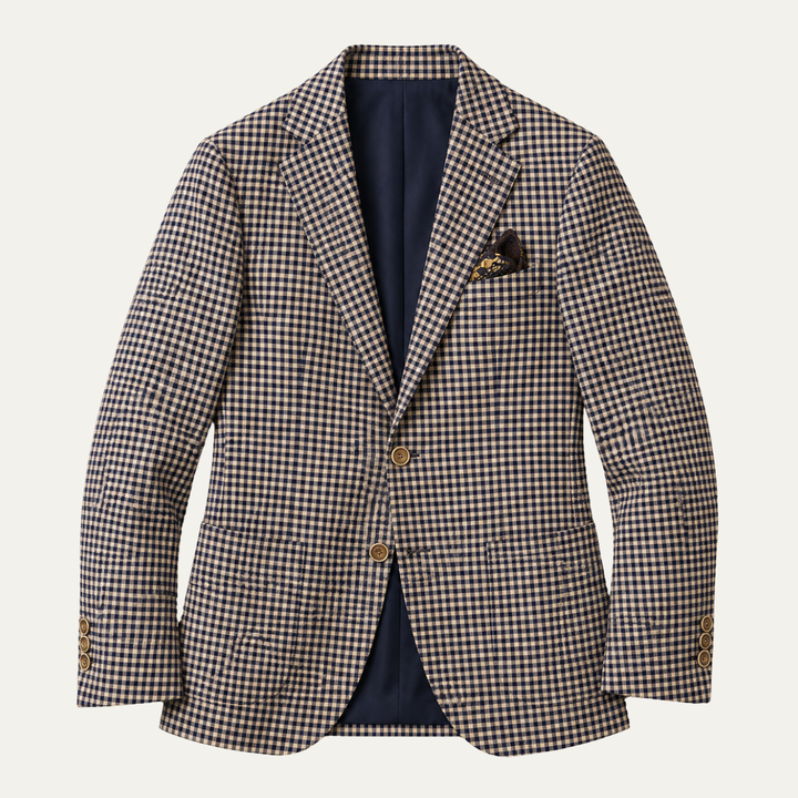 The Crossfield Men’s Gingham Smart Blazer Jacket