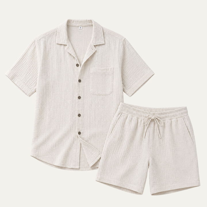 The Hamptons Men’s Linen Summer Matching Set