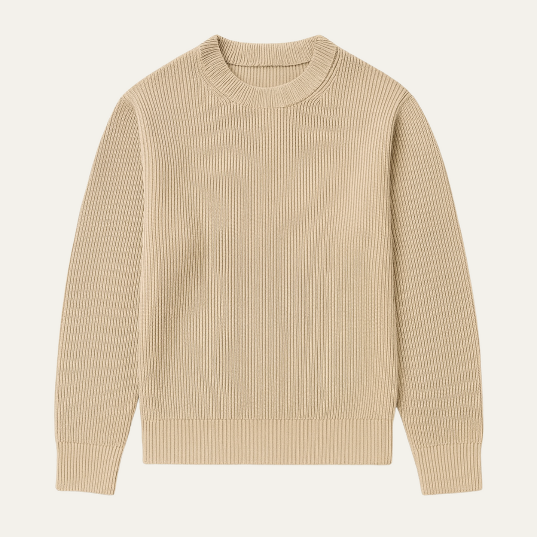The St. Moritz Men’s Merino Wool Ribbed Luxury Knitted Sweater