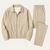 The Valencia Men’s Apricot Co Ord Set – Lightweight Cotton Jacket & Pants