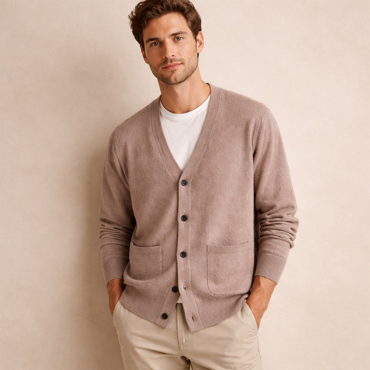 The Mayfair 100% Cashmere Cardigan for Men