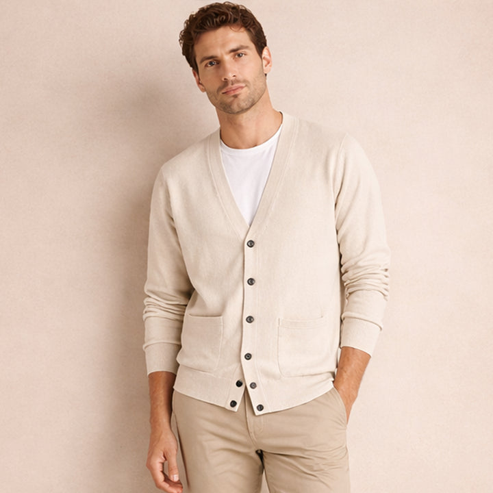 The Mayfair Cotton Cardigan for Men