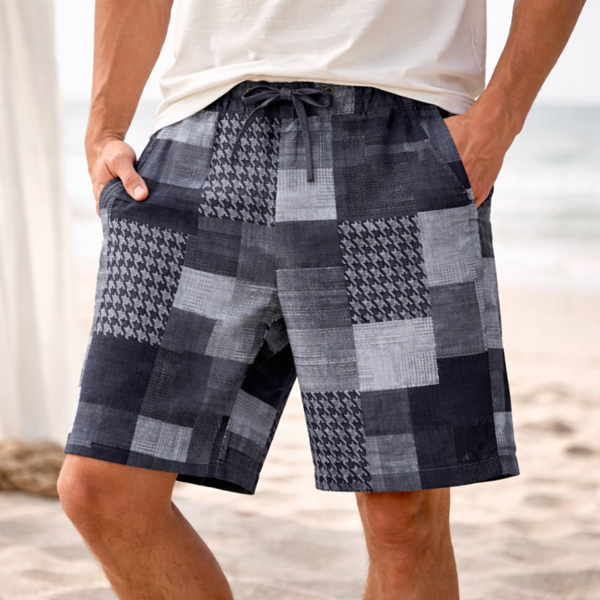 The Oakwood Men’s Colorful Casual Summer Drawstring Shorts